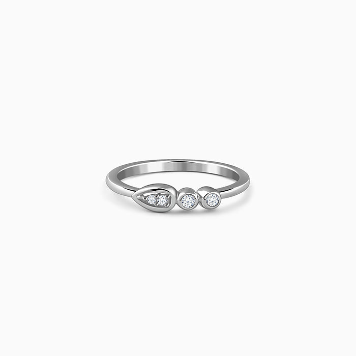 Silver Prism Radiance Ring (Size 12)