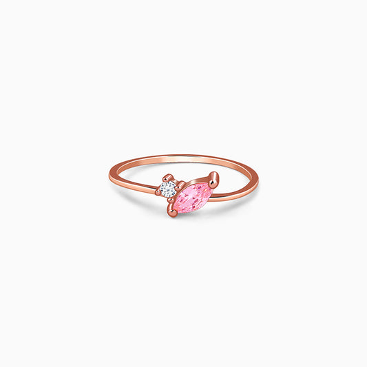 Rose Gold Toi et Moi Ring (Size 12)