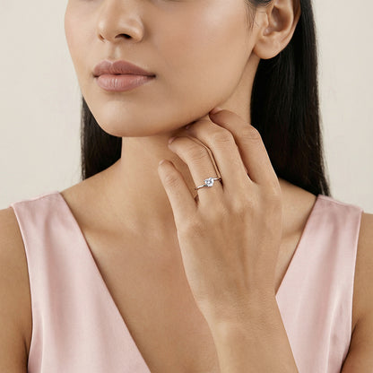 Silver Twilight Love Ring