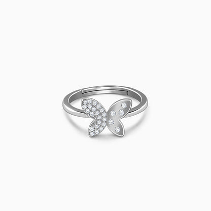 Silver Mod Flutter Ring (Size 12)