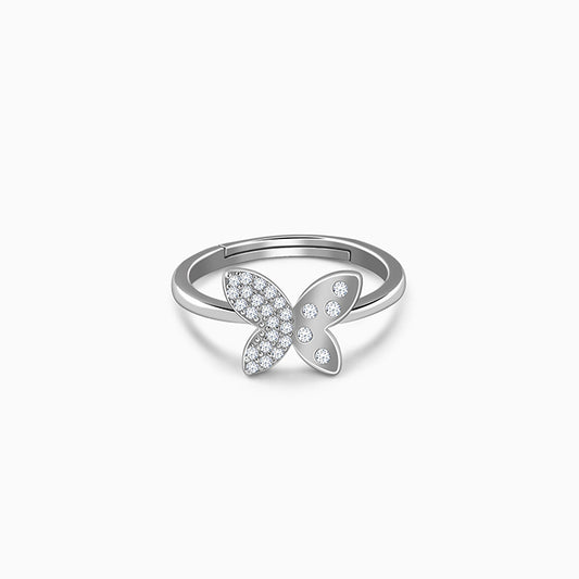 Silver Mod Flutter Ring (Size 12)