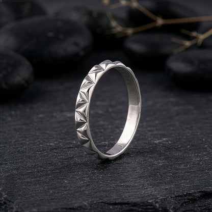 Silver Classic Apex Ring For Him