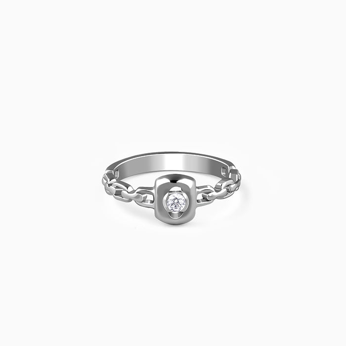 Silver Ridgeline Ring For Him