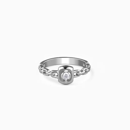 Silver Ridgeline Ring For Him