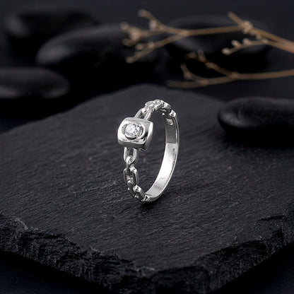 Silver Ridgeline Ring For Him
