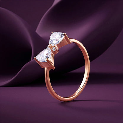 Rose Gold Luminous Bow Ring