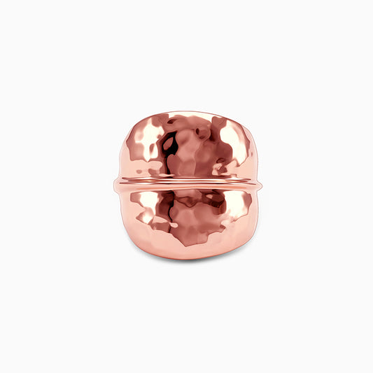 Rose Gold Plain Cocktail Ring (Size 12)