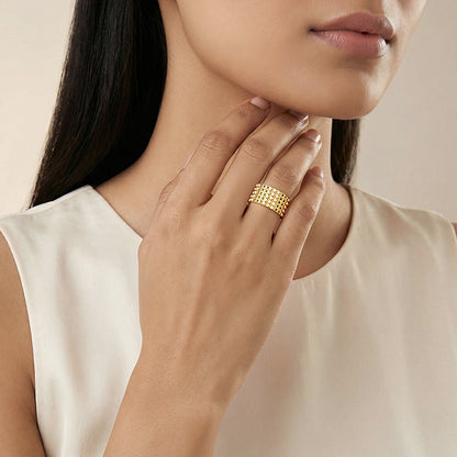 Golden Understated Icon Ring