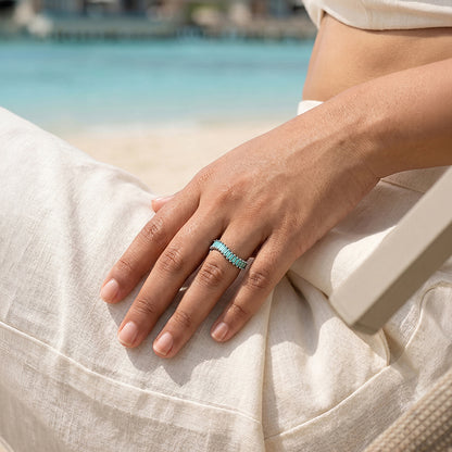 Silver Thaleia Ring (Size 12)