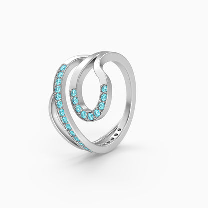 Silver Eurybia Ring (Size 12)