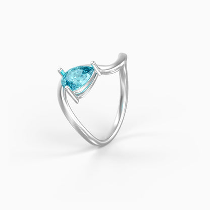 Silver Elara Maia Ring (Size 12)