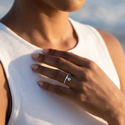Silver Tethys Ring (Size 12)