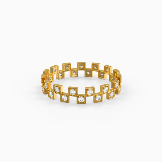 Golden Tic Tac Ring