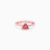 Rose Gold Pink Ternion Ring