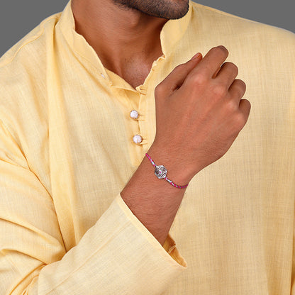 Silver Sibling Bond Rakhi