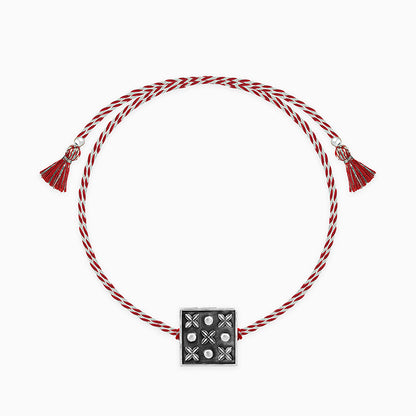 Oxidised Silver Square Rakhi