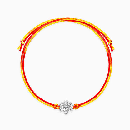Silver Flowery Rakhi