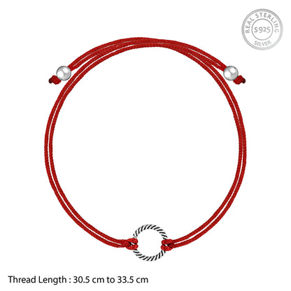 Silver Woven Feelings Rakhi