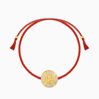 Golden Ganesha Blessing Rakhi