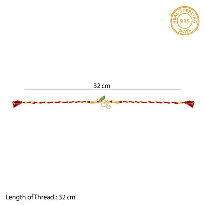 Golden Sparkling Om Rakhi