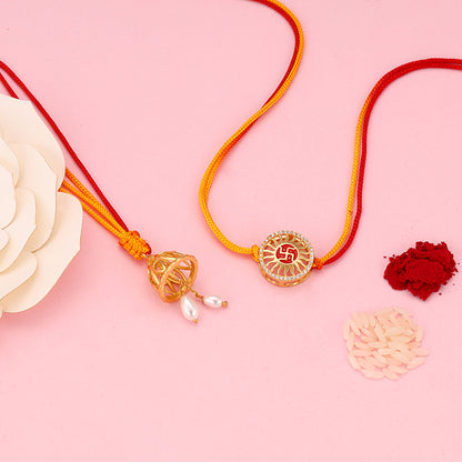 Golden Irreplaceable Bond Bhaiya Bhabhi Rakhis
