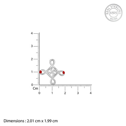 Silver Minimal Swastika Rakhi