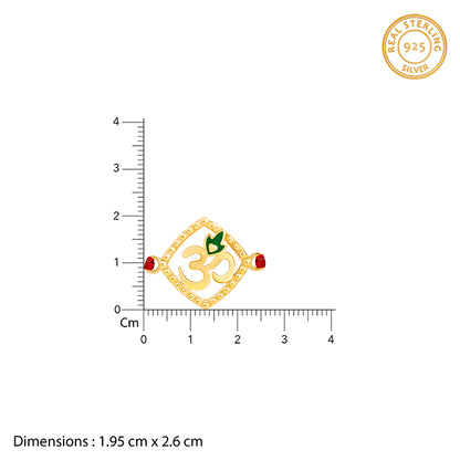 Golden Omkara Rakhi