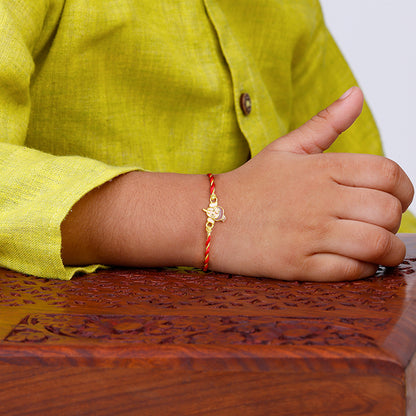 Golden Bal Ganesh Rakhi