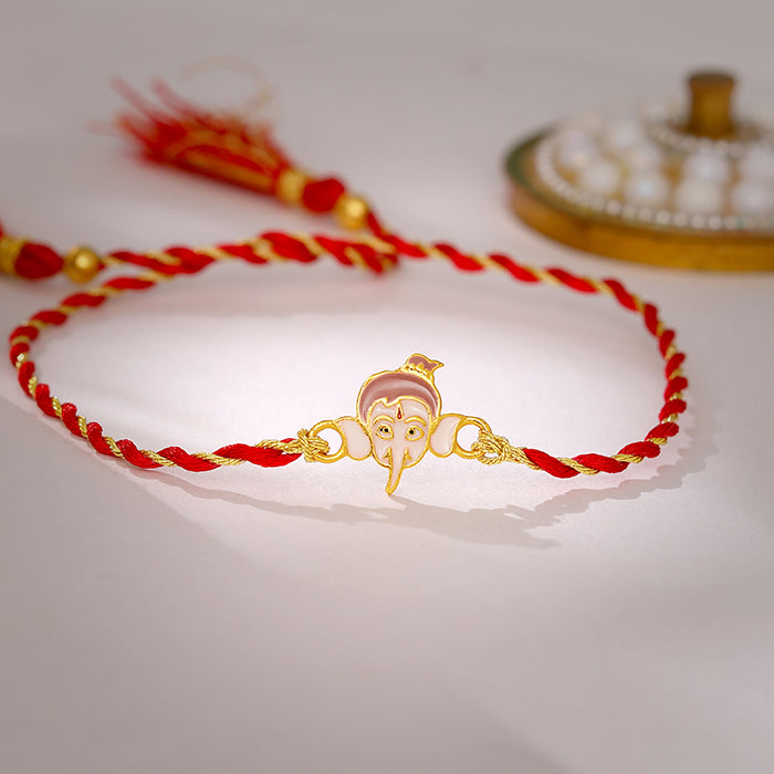 Golden Bal Ganesh Rakhi