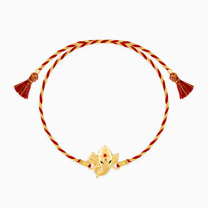 Golden Bala Ganpati Rakhi