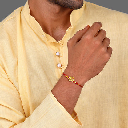 Golden Bala Ganpati Rakhi
