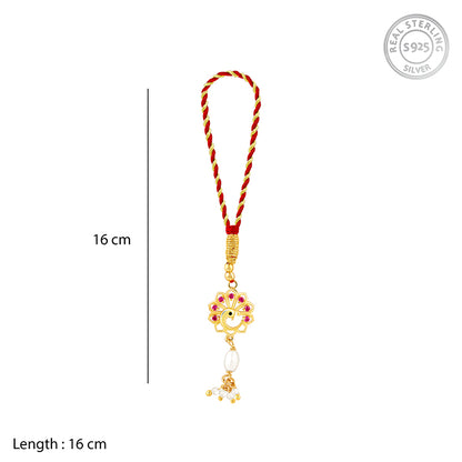 Golden Peacock Heritage Lumba Rakhi