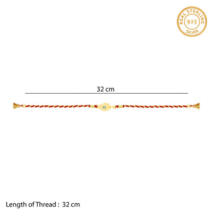 Golden Beautiful Feather Rakhi