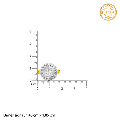 Silver Vignesha Rudraksha Rakhi