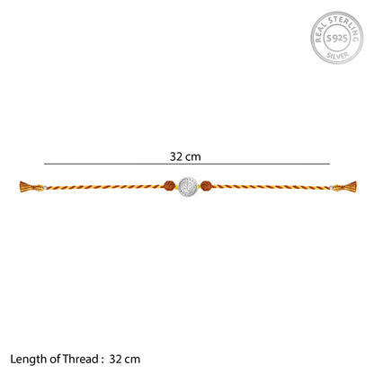 Silver Vignesha Rudraksha Rakhi