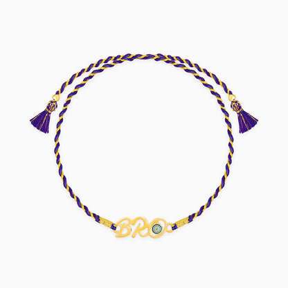 Golden Brother Evil Eye Rakhi