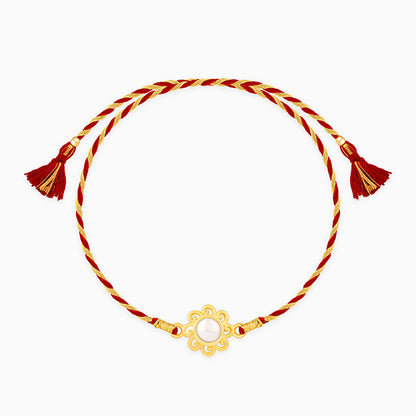 Gold Pearl Love Rakhi