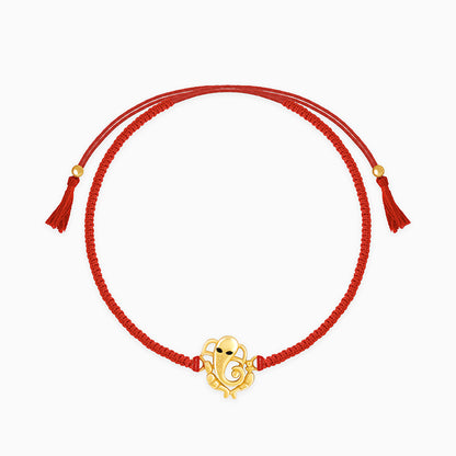 Golden Veera Ganapati Rakhi