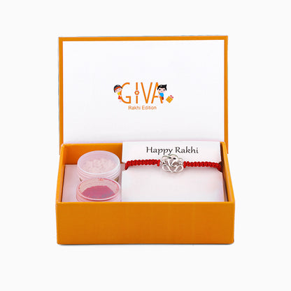Silver Gajanana Rakhi