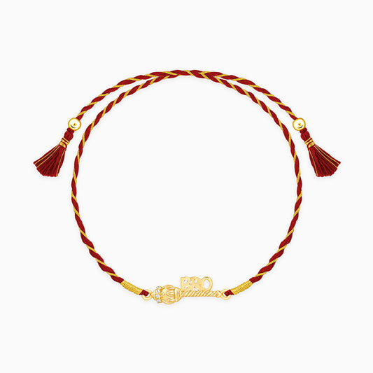 Golden Hanuman Gadha Rakhi