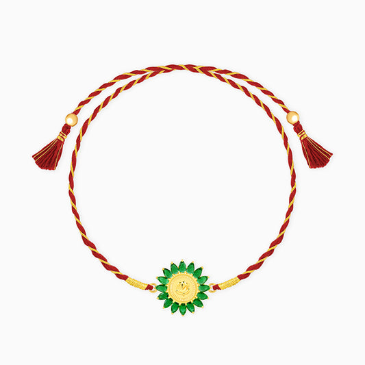 Golden Shree Gajanana Rakhi