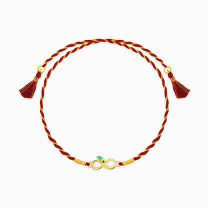 Golden Eternal Mor Rakhi