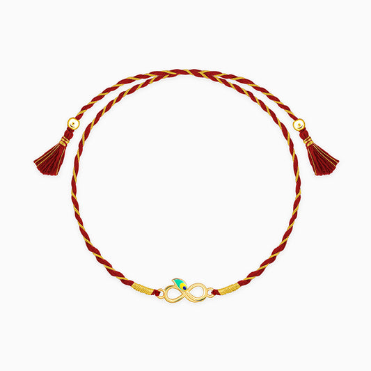 Golden Eternal Mor Rakhi