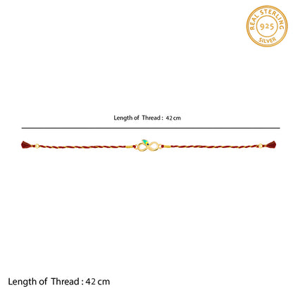 Golden Eternal Mor Rakhi