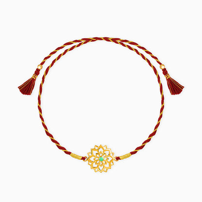 Golden Floret Rakhi