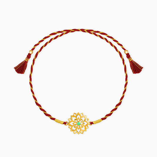 Golden Floret Rakhi