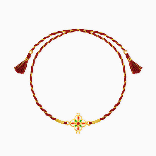 Golden Athangudi Rakhi