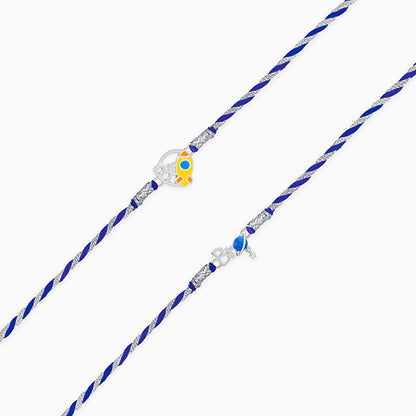 Silver Brotherly Love Rakhi Combo (Set of 2)