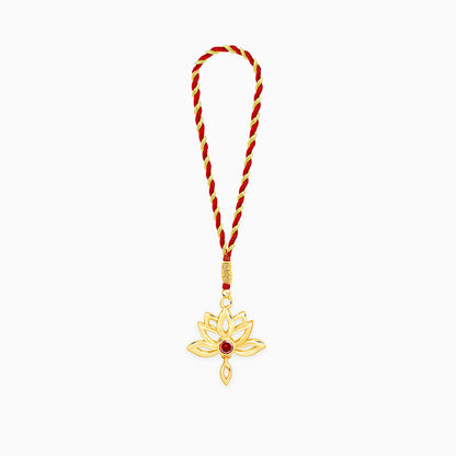 Golden Padma Lumba Rakhi