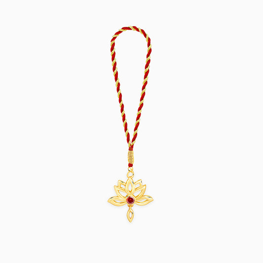 Golden Padma Lumba Rakhi